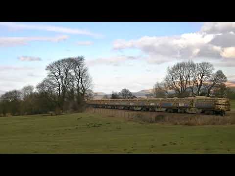 Network Rail Engineering Train DRS 66304 6C89 Wilpshire 070318