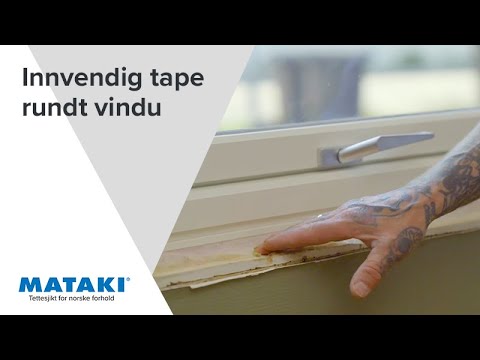 Innvendig tape rundt vindu