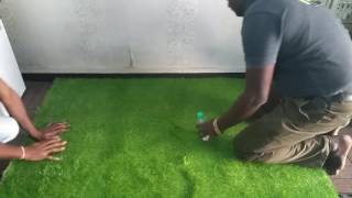 How to Install Artificial Lawn / Turf Grass in India