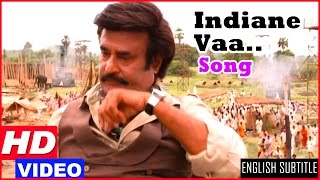 Lingaa Tamil Movie Songs HD | Rajinikanth convinces the villagers to build dam | Indiane Vaa Song HD