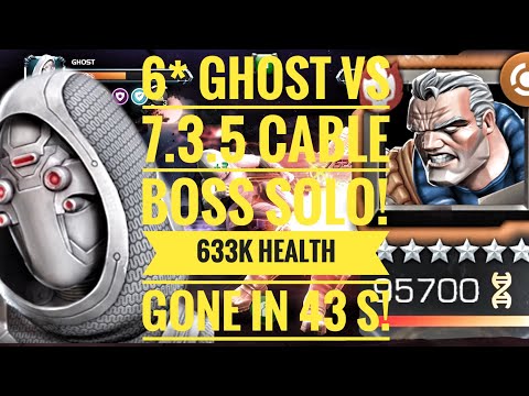 6* Ghost vs 7.3.5 Cable Boss Solo| 633k health gone in 43s.
