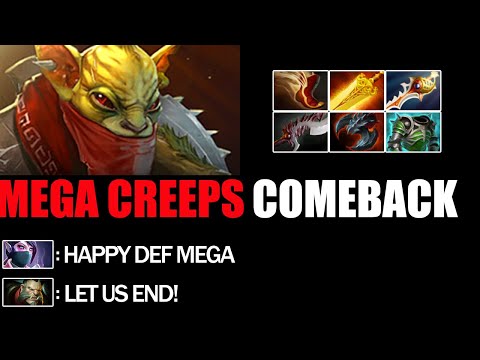 Bounty Hunter Carry  VS Mega Creeps - Crazy Comeback Immortal Rank Dota 2