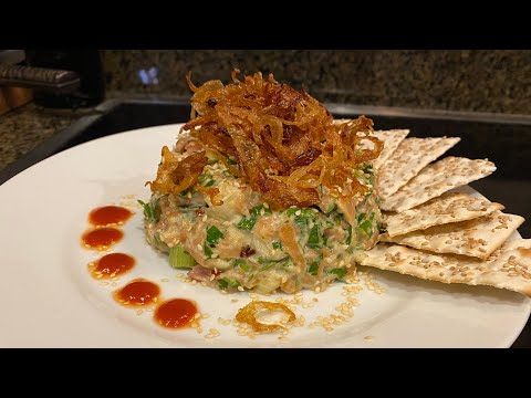 Spicy Smoked Salmon Sushi Appetizer