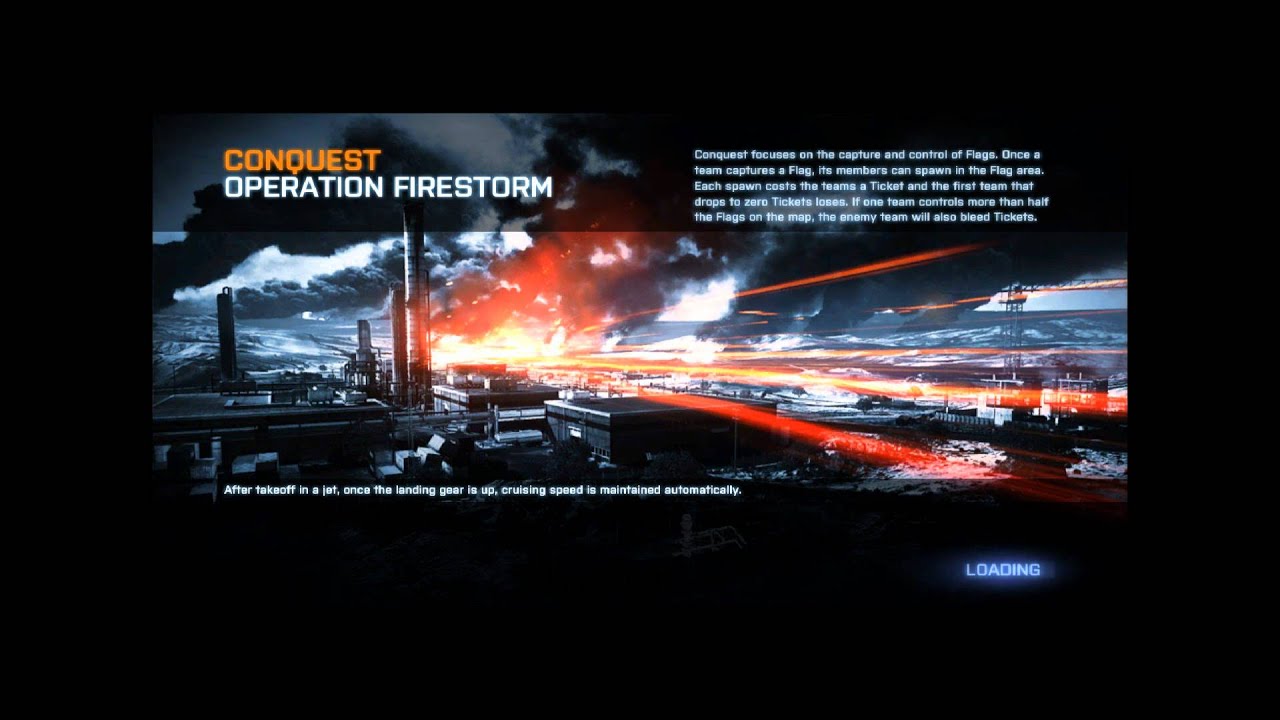 Battlefield 3: Operation Firestorm Loading Screen