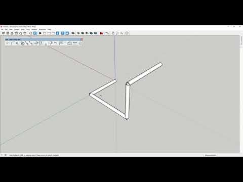 Sketchup Extension: Pipes Tubes - add elbow