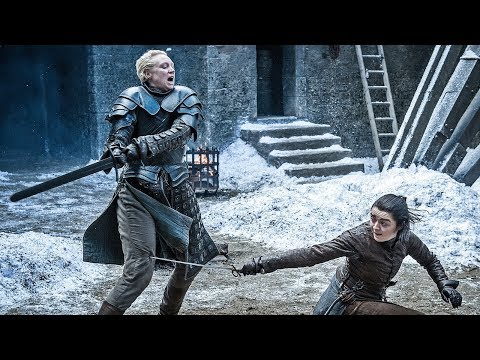 Arya Stark VS Brienne de Tarth | Juego de Tronos 7x04 Español HD