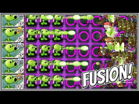 Plants vs Zombies 2 Epic Hack - Basic Peashooter's 5 Levels of Fusion