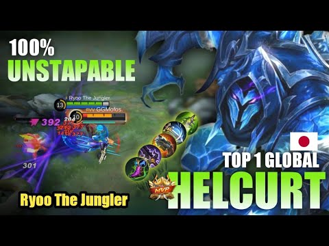 100% Unstapable ~ Top 1 Global Helcurt Fast Farm Bulid & Gameplay by Ryoo The Jungler MLBB