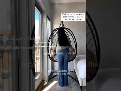 Cadeira de Balanço Ninho Suspenso #linknoscomentários #ninho #balanço #viraliza