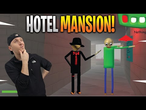 EXPERIENCING ABSOLUTE CHAOS IN BALDI'S HOTEL MANSION | Baldi's Basics Mod *Crazy*
