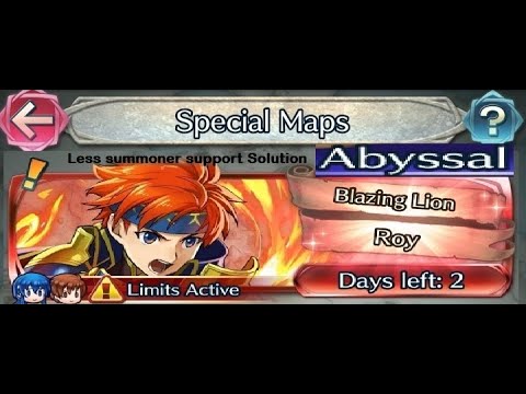 (another)The battle with Limited unit  : Vs. Legend! Roy - Abyssal (with F2P units SI and Seals)