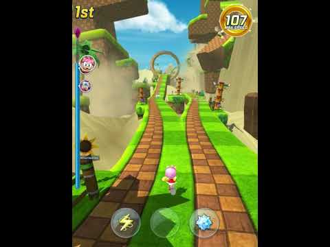Sonic Forces: Speed Battle (Android) - Gameplay - Amy - Green Hill