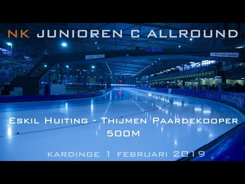 Eskil Huiting - Thijmen Paardekooper Heren Junioren C 500m NK Junioren C Allround 2019