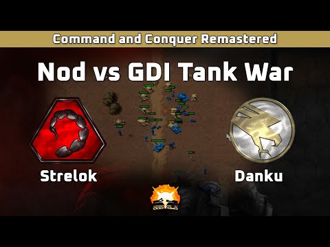 CNC Remaster: Strelok (Nod) vs Danku (GDI) - Nod vs GDI Tank War
