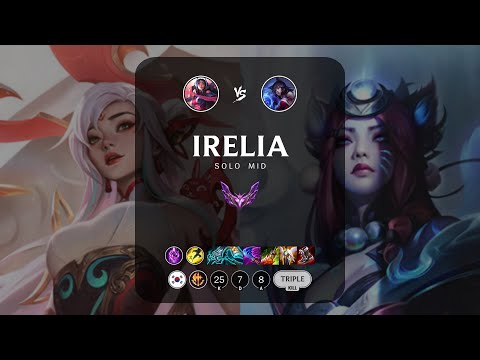 Irelia Mid vs Ahri - KR Master Patch 13.11