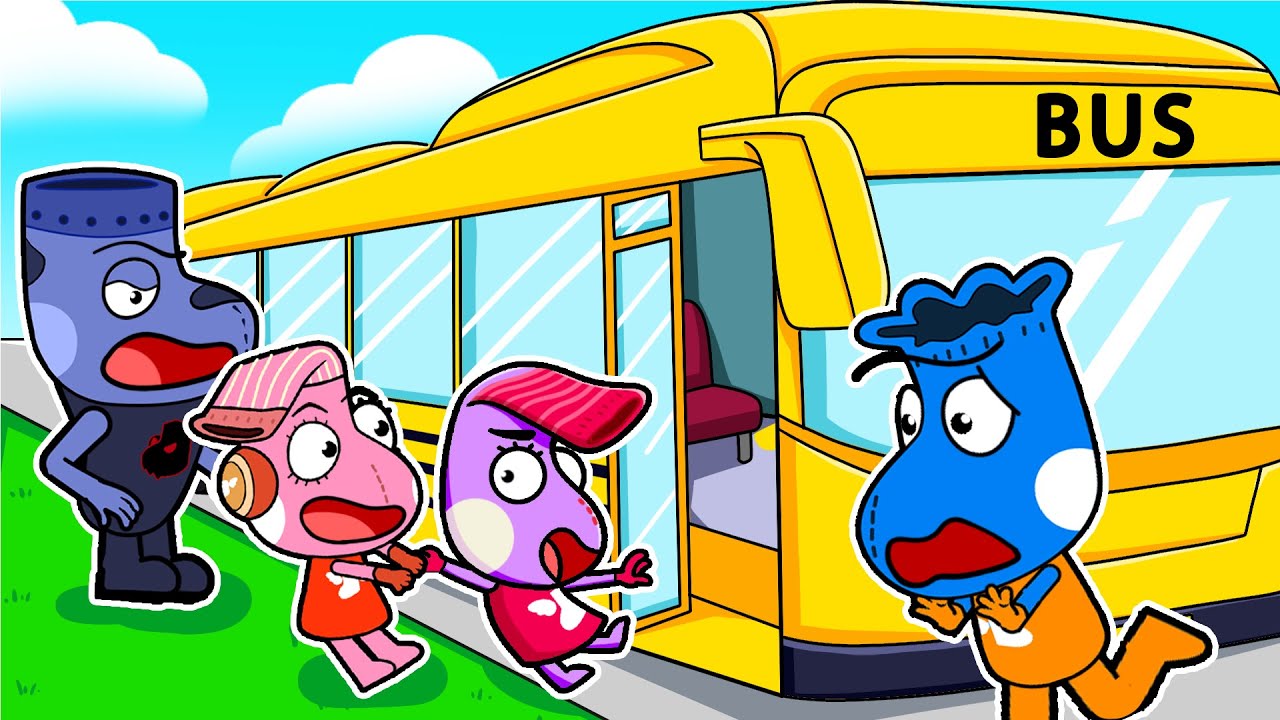 Don't Be Naughty on the Bus |  Learns Bus Safety Rules for Kids 🤩