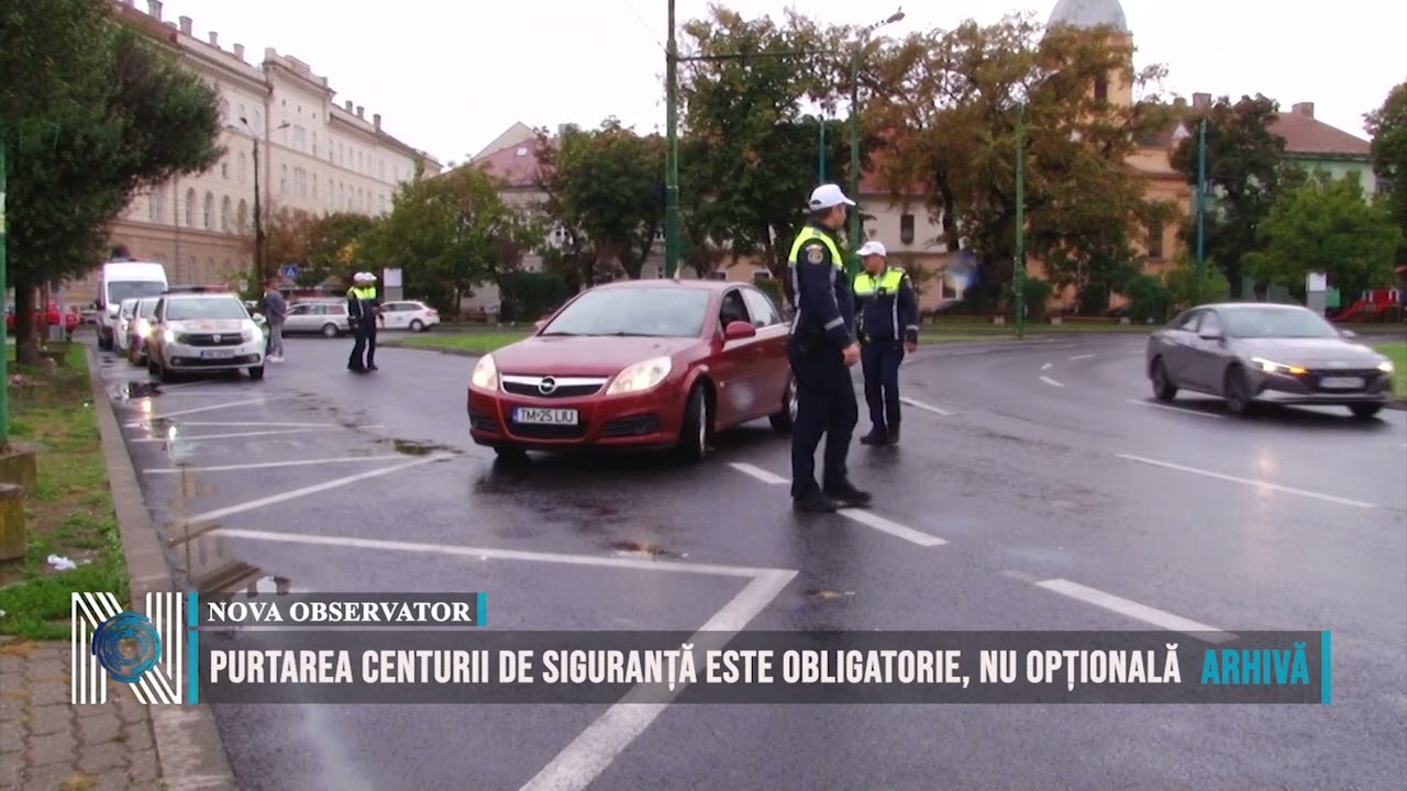 Purtarea centurii de siguranță este obligatorie, nu opțională