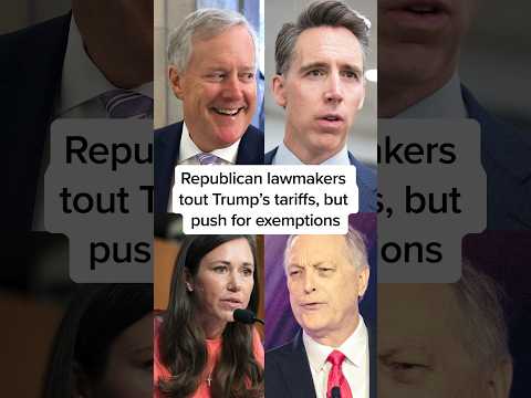 Republican lawmakers tout Trump's tariffs, but push for exemptions