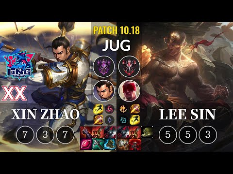 LNG Xx Xin Zhao vs Lee Sin Jungle - KR Patch 10.18