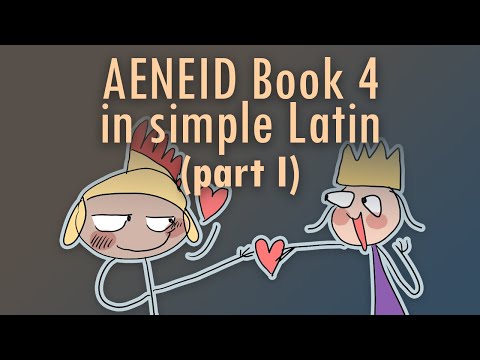 Aeneid book 4 (pt 1) in simple Latin with pictures and questions
