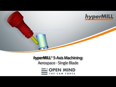 5 Axis Machining: Aerospace - Single Blade l KERN | FRAISA | CAM-Software |