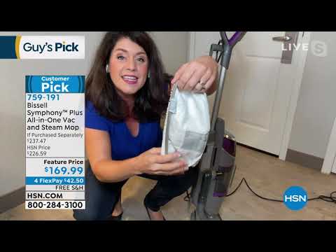Bissell Symphony Plus AllinOne Vac and Steam Mop with Ac...