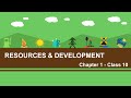 Resources and Development - Chapter 1 Geography NCERT class 10