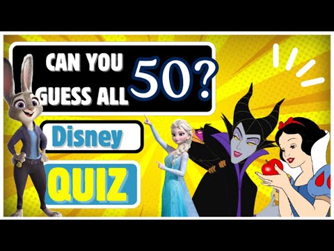 The Ultimate Disney & Pixar Quiz! 50 questions for Disney experts!
