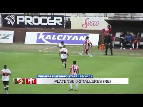 platense 0 vs TALLERES (RE) 2 - 1eraB 2016/17