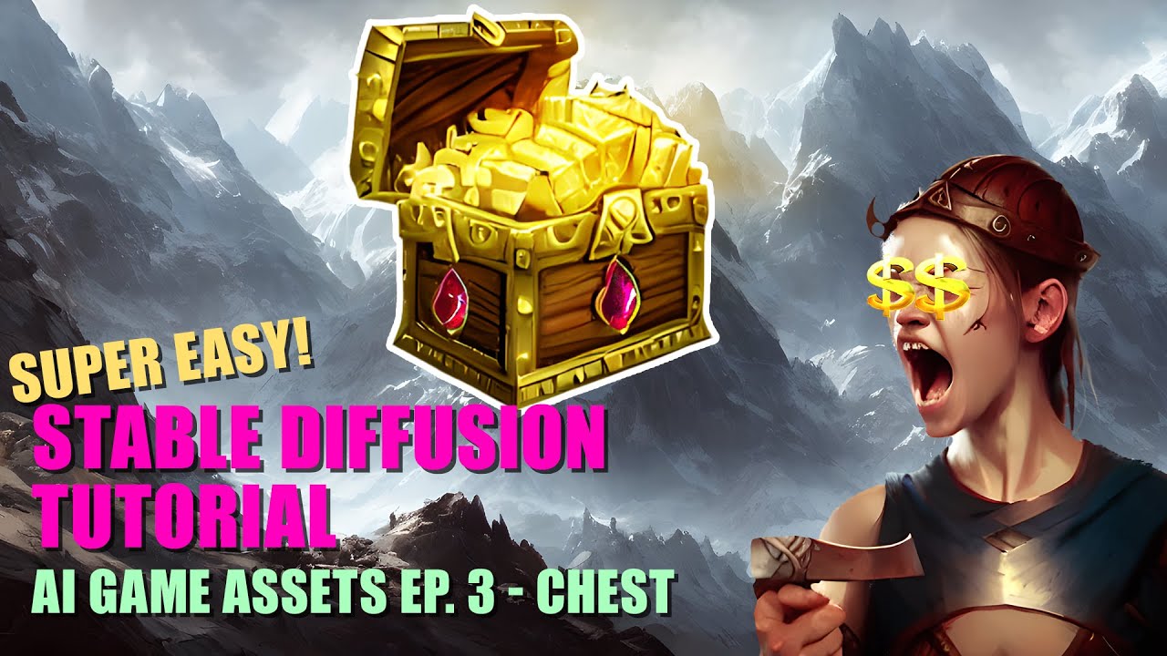 Stable diffusion tutorial - AI Game assets. Episode 3: Treasure chest