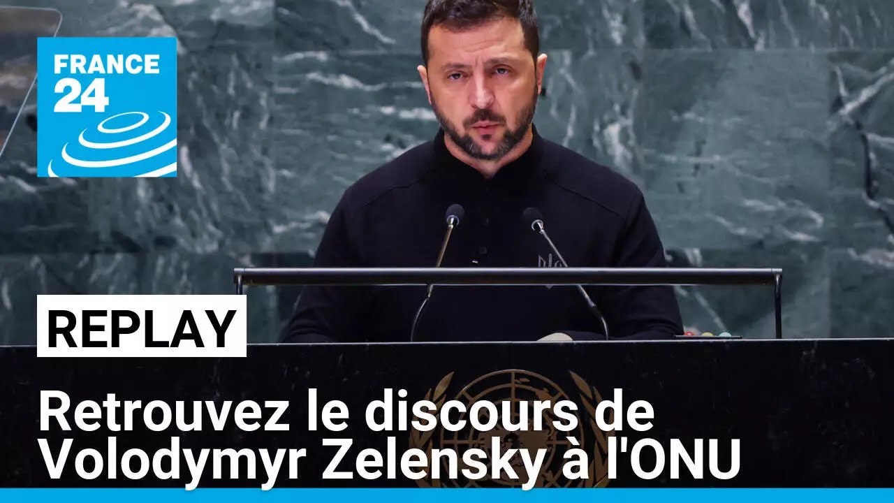 REPLAY - États-Unis : retrouvez le discours de Volodymyr Zelensky à l'ONU • FRANCE 24