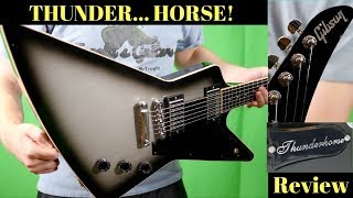 Video thumbnail for How A Thunder Horse is Born... | 2011 Gibson Thunderhorse Explorer Silverburst - Review + Demo by The Trogly's Guitar Show