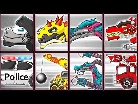 Dino Robot Corps #21: Tarbo Cops & Transformers | Eftsei Gaming