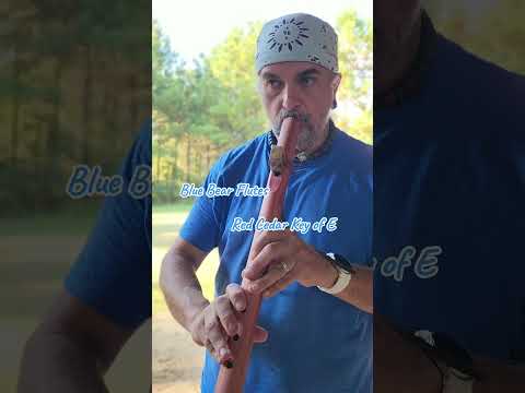 Discover the soothing sound of this handcrafted Red Cedar flute in the key of E.  #BlueBearFlutes