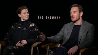 Fun With Michael Fassbender & Rebecca Ferguson  The Snowman interview