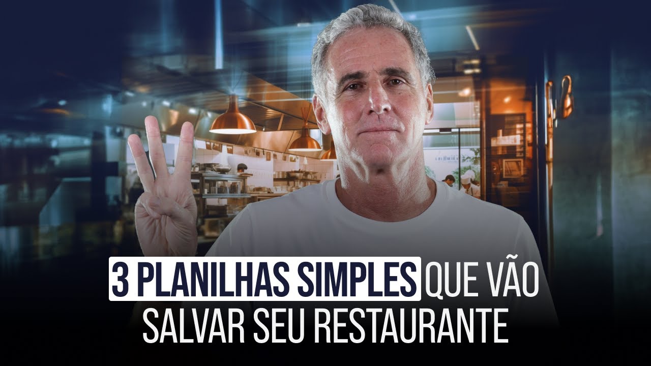 Como organizar seu restaurante com apenas 3 PLANILHAS SIMPLES
