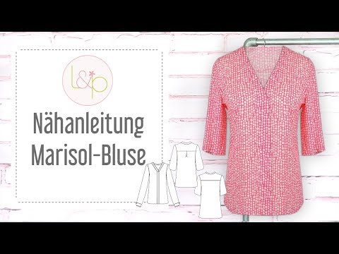 Nähanleitung lillesol Marisol-Bluse  - einen Bluse ohne Knopfleiste nähen