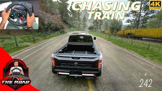 Chasing Train in Nissan 4x4 truck | Forza Horizon 5 | Logitech G29 Gameplay
