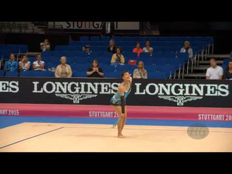 Geraldine Melissa PEREZ QUITO (ECU) 2015 Rhythmic Worlds Stuttgart - Qualifications Clubs