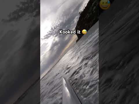 Rogue wave got me on a surf ski 😬