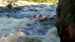 preview picture of video 'Wolf River Rafting Big Smokey Falls ~ July 2, 2011'