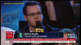 Młodzież kontra 589: Krystian Książek (S. Libertariańskie) vs Joanna  Scheuring-Wielgus (Nowoczesna)