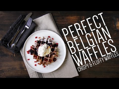 Belgian Waffles | Easy Homemade Belgian Waffle Recipe
