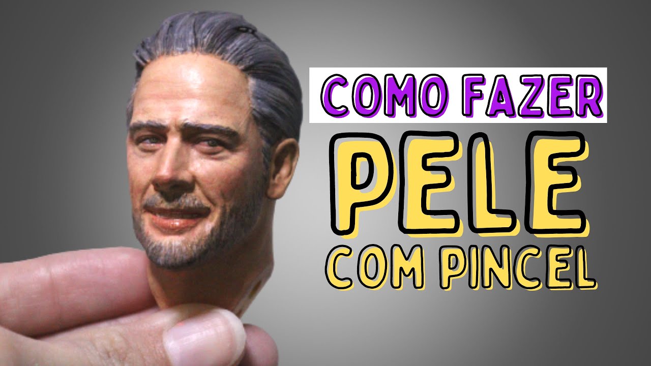 Como pintar Pele - Tom branco - SOMENTE COM PINCEL