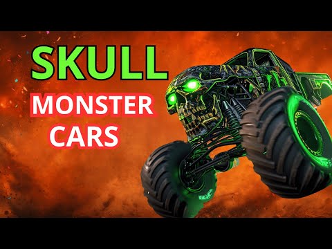 Skull Monster Truck Cars | Monster Cars Show