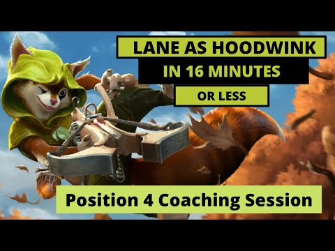 How To Lane As Hoodwin (vs HARD MATCHUP) - Dota 2 Position 4 Hoodwink Coaching Session(laning phase)