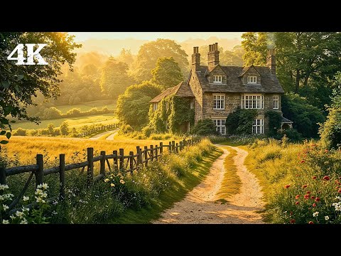 Idyllic English Countryside Ambience | Slow Down Time Peacefully with Birds Singing & Breezy Meadows