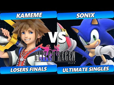 Glitch Regen Losers Finals - Sonix (Sonic) Vs. Kameme (Sora) Smash Ultimate Tournament