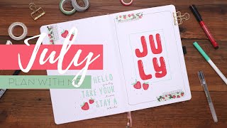 I'M BACK | July Plan with Me | July Bullet Journal Set Up | Journal with Me | Bujo Set Up