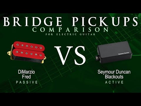 DiMarzio FRED vs Seymour Duncan BLACKOUTS - Bridge Guitar Pickup Comparison Tone Demo